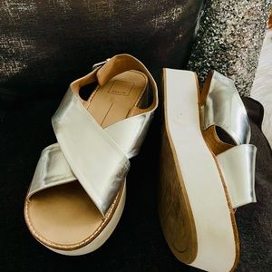 Dolce Vita Silver wedges